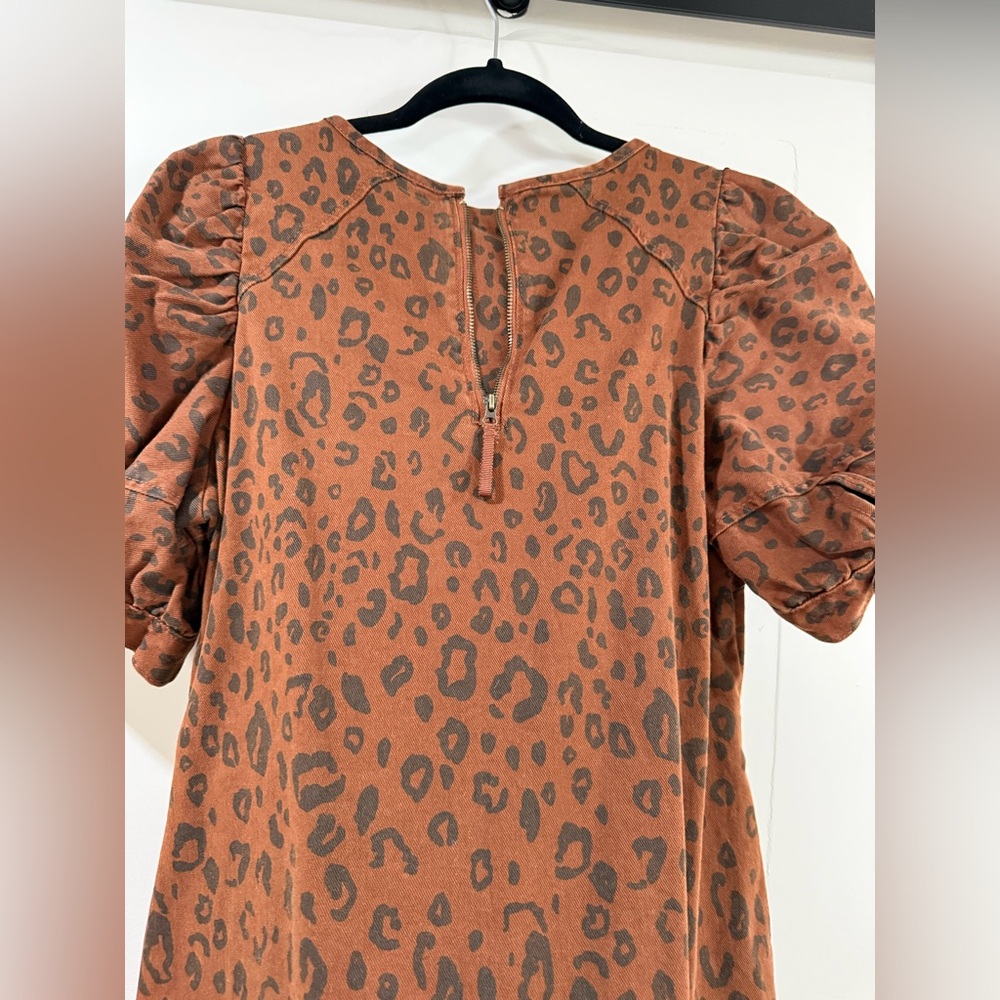Universal Thread Leopard Print Puff Sleeve Dress … - image 6
